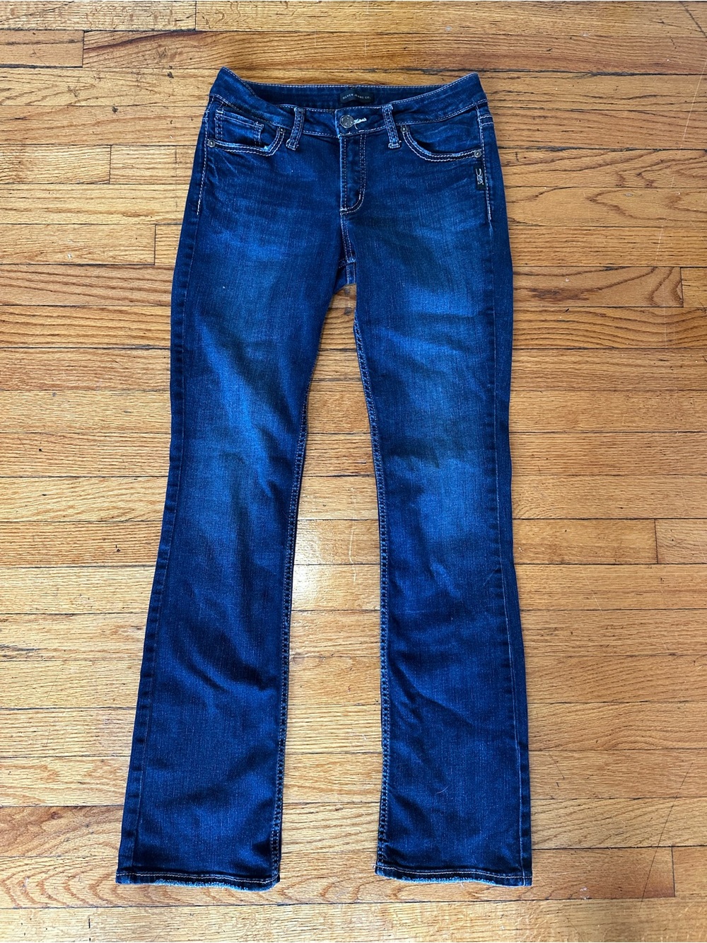 Women’s Silver Jeans Dark Blue Suki Slim Boot size 29x33